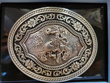 Oval Antique Bronc Horse Buckle by Nocona