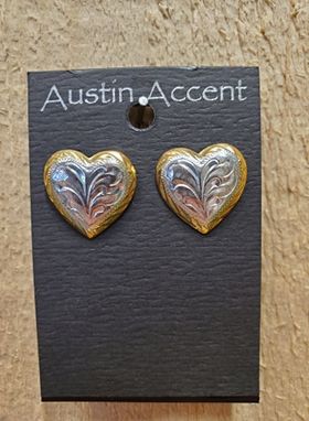 Gold & Silver Heart Earrings by Austin Accents