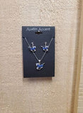 Crystal Running Horse Jewelry Set by Austin Accents