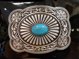 Teal and Floral Buckle by Blazin Roxx®