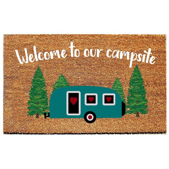 'Welcome To Our Campsite' Door Mat by Koppers®