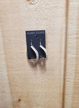 Berry Edge Hanging Hoop Earrings by Austin Accents