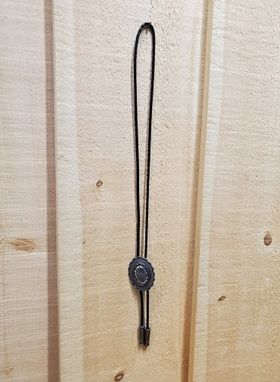 Oval Antique Concho Bolo Tie