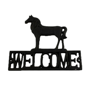 Cast Iron Horse Welcome Sign by Koppers®
