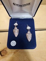 Brave Spirit Arrowhead Earrings by Montana Silversmiths
