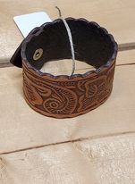 Tooled Leather Cuff Bracelet by Austin Accents