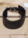 Black Leather Men's Cuff Bracelet by Austin Accents