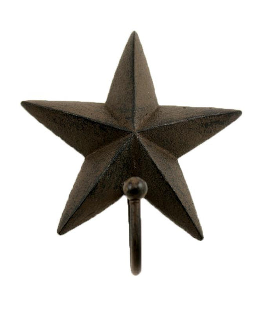 A CAST IRON STAR HOOK