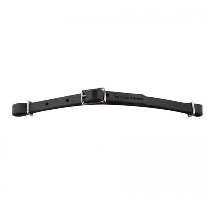 All Leather Curb Strap With Buckle by Western Rawhide