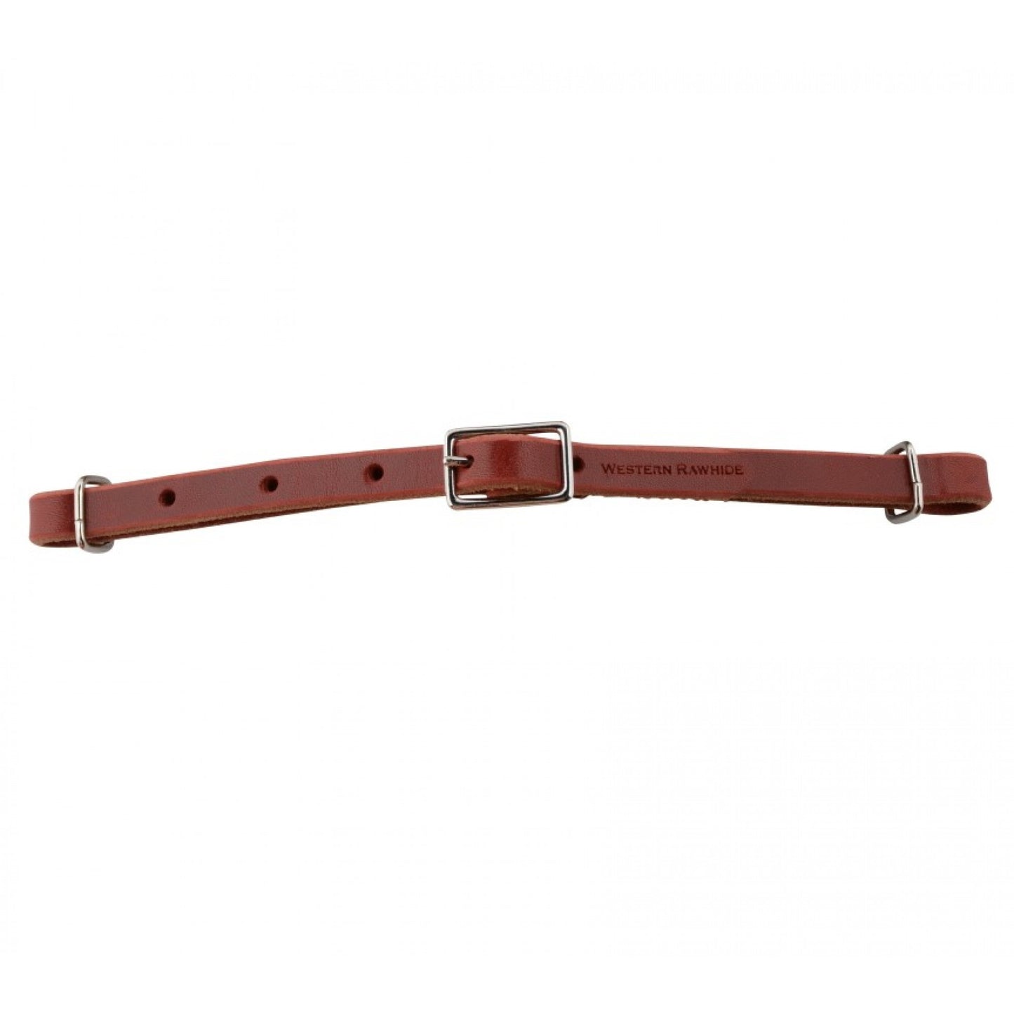 All Leather Curb Strap With Buckle by Western Rawhide