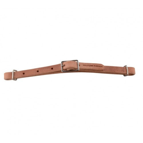 All Leather Curb Strap With Buckle by Western Rawhide