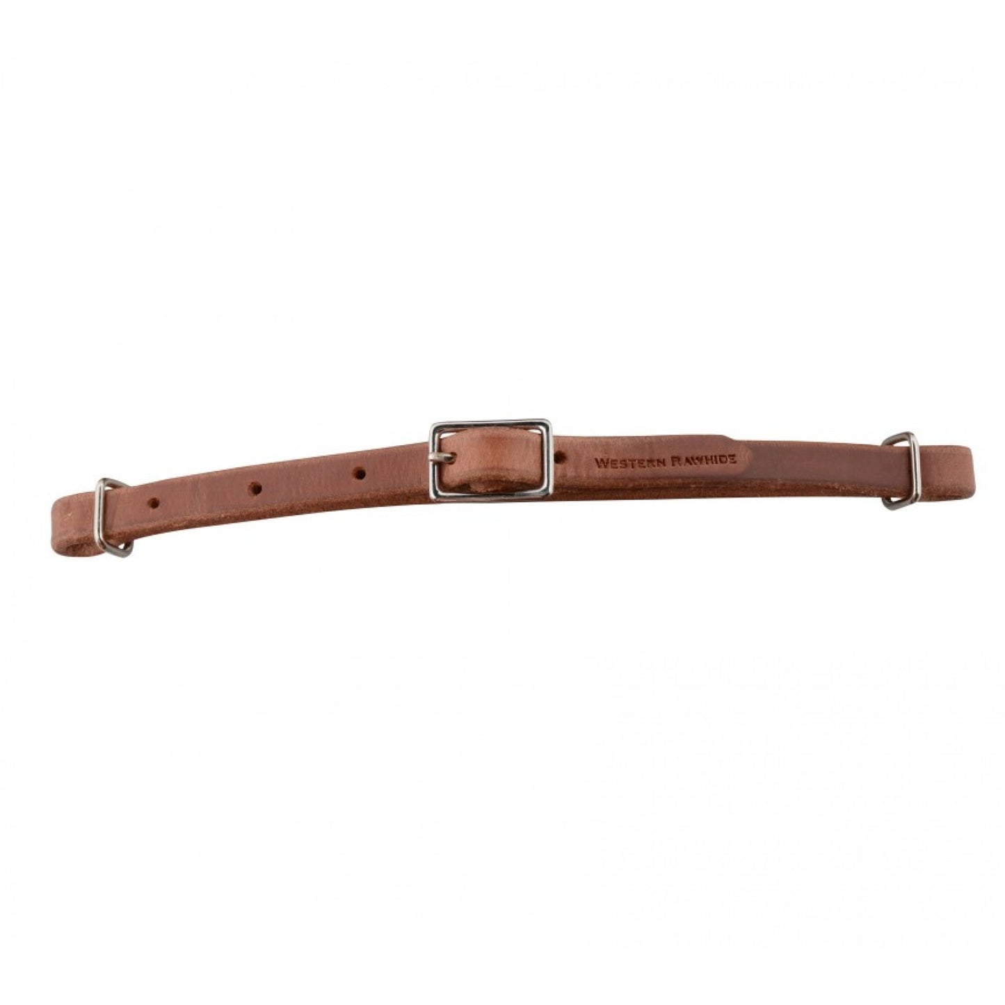All Leather Curb Strap With Buckle by Western Rawhide