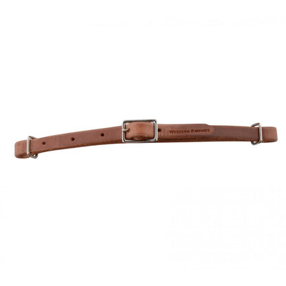 All Leather Curb Strap With Buckle by Western Rawhide
