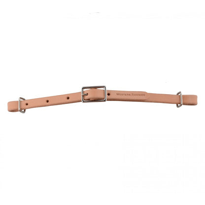 All Leather Curb Strap With Buckle by Western Rawhide