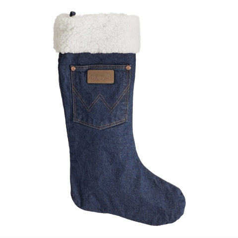 Sherpa & Denim Stocking by Wrangler®