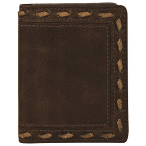 Brown Buckstitch Bi-Fold Men's Wallet by Justin®