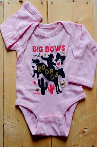 "Big Bows and Rodeos" Baby Shirt by Wrangler