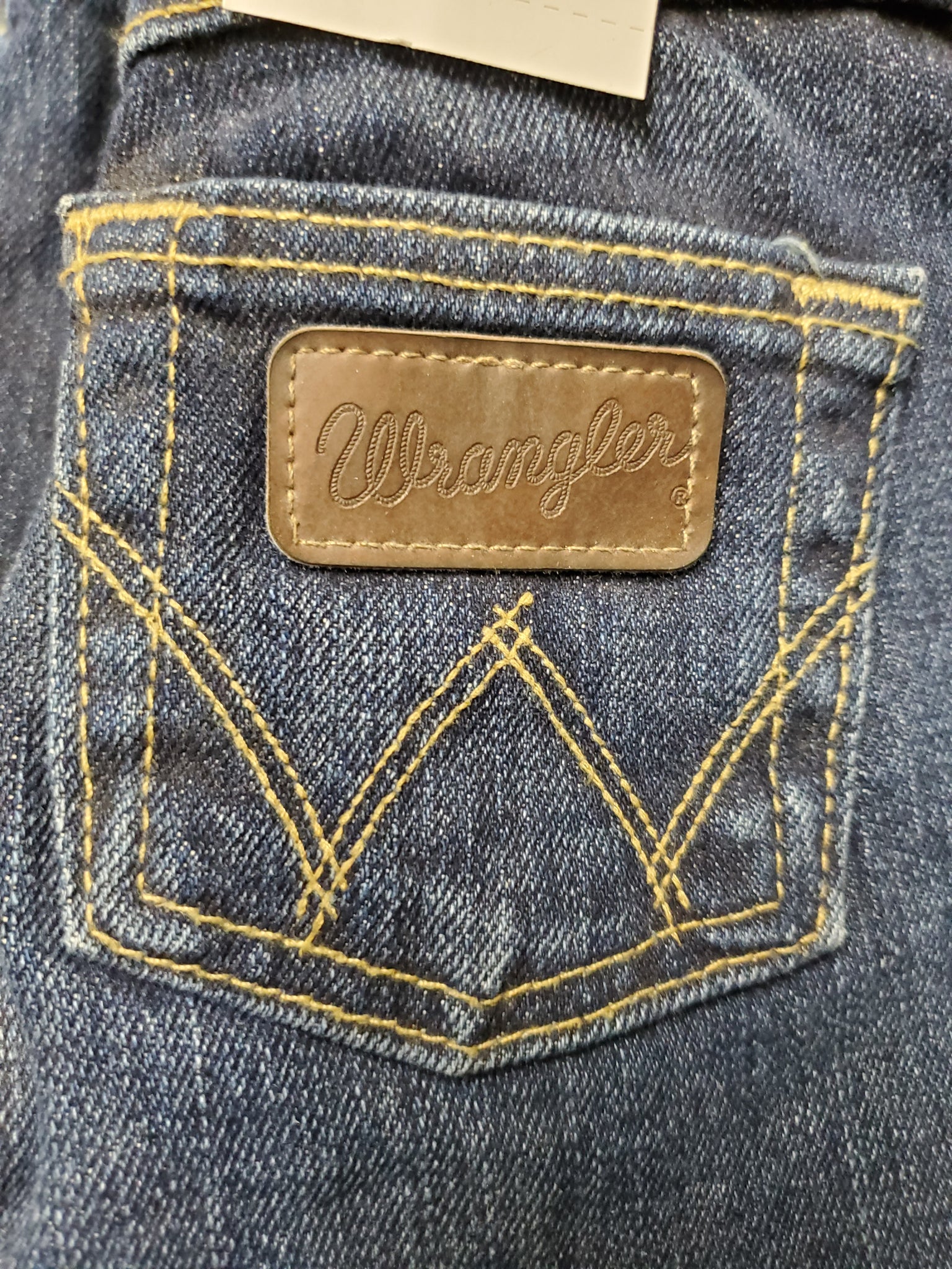 Wrangler sales leather patch