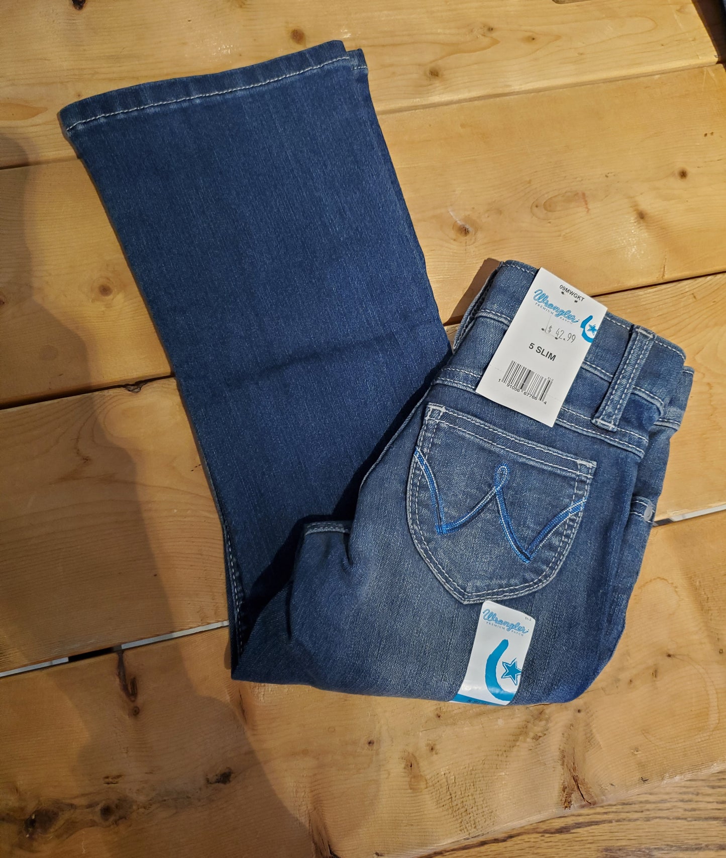 Low Rise Premium Patch Girl's Jean by Wrangler