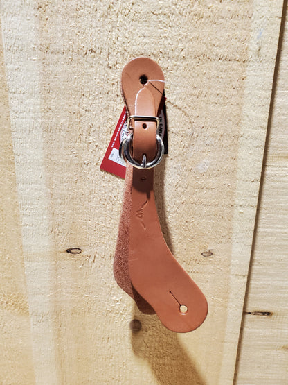 Ladies/Youth Leather Shaped Spur Straps by Western Rawhide