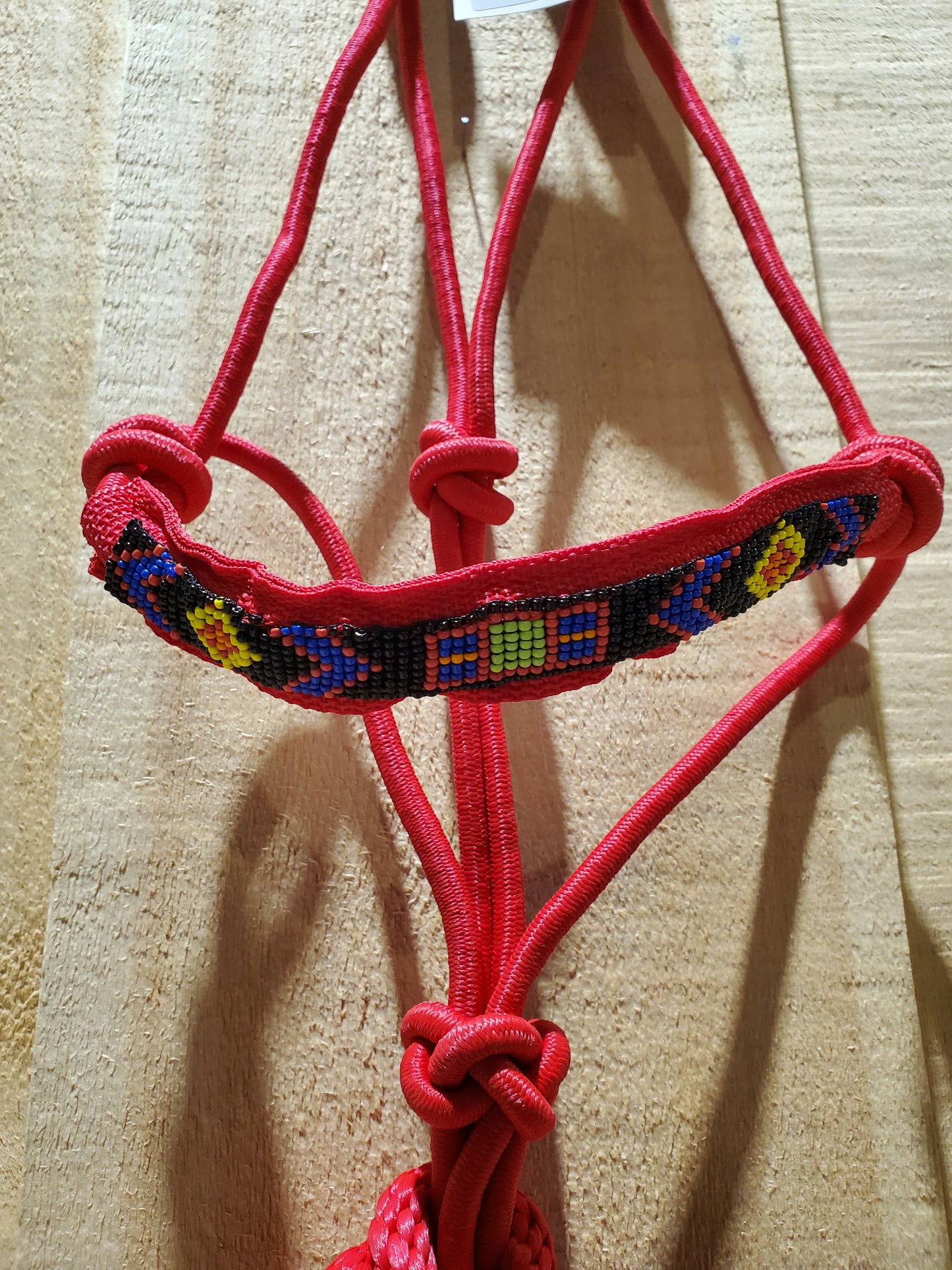 Beaded Nose Rope Halter & Lead Rope by Mustang