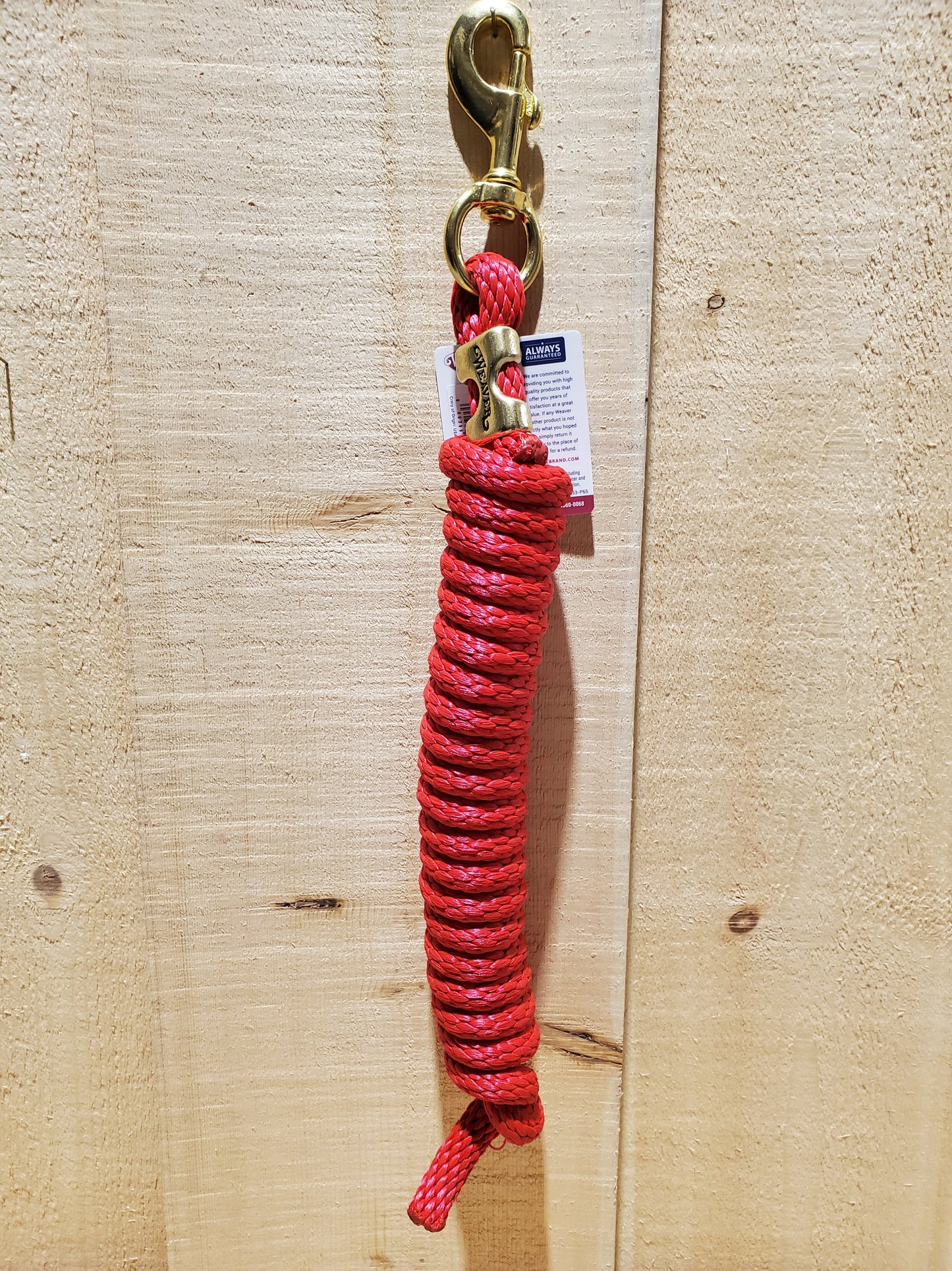 10' Poly Lead Rope With Brass Bolt Snap by Weaver®