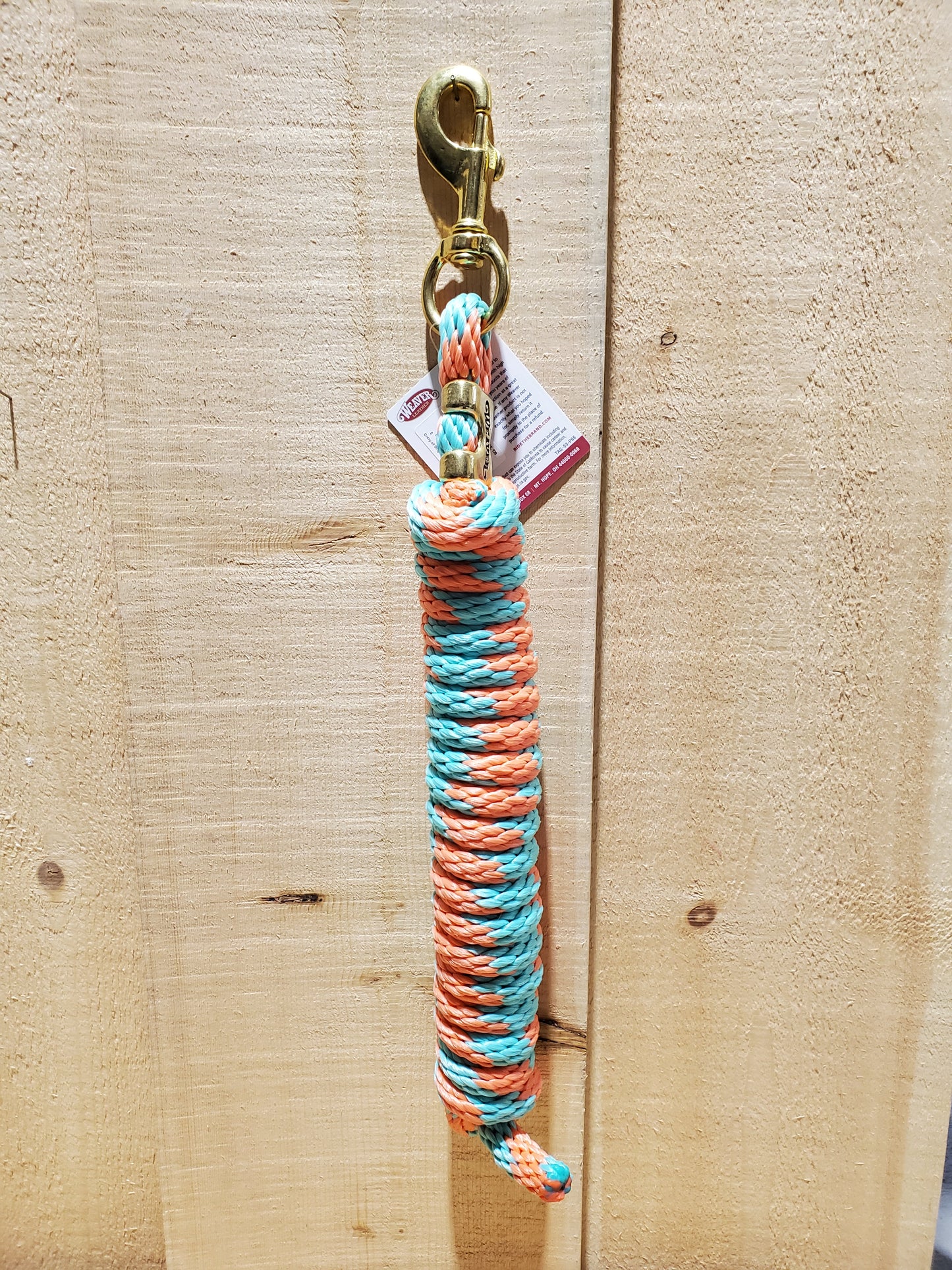 10' Poly Lead Rope With Brass Bolt Snap by Weaver®