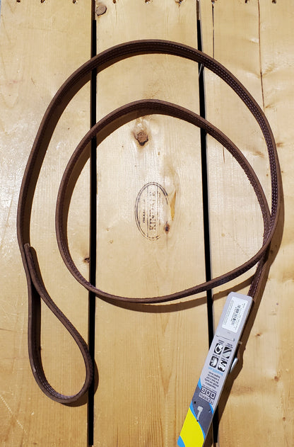 Leather Dog Leash with Purple Stitch by Terrain D.O.G.