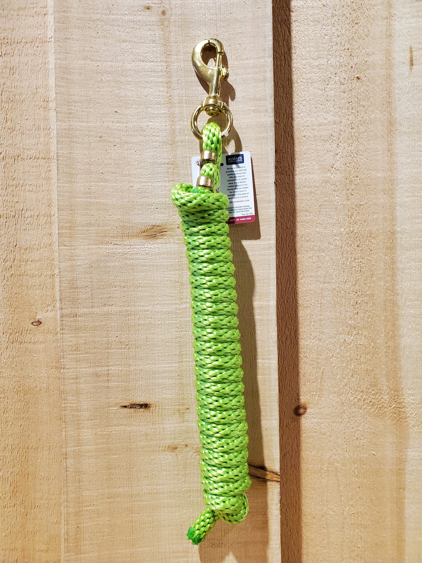 10' Poly Lead Rope With Brass Bolt Snap by Weaver®