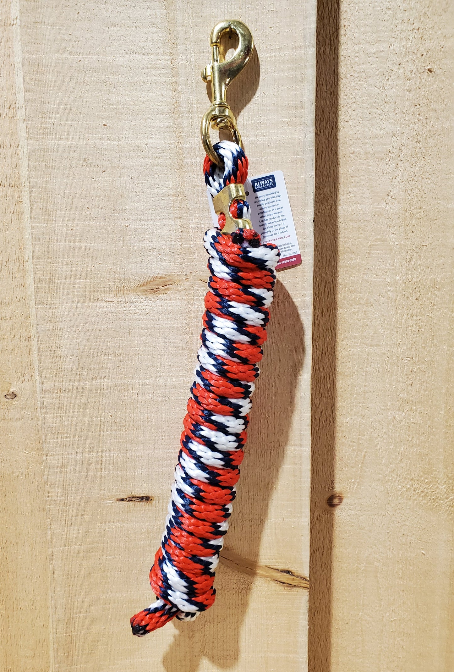 10' Poly Lead Rope With Brass Bolt Snap by Weaver®