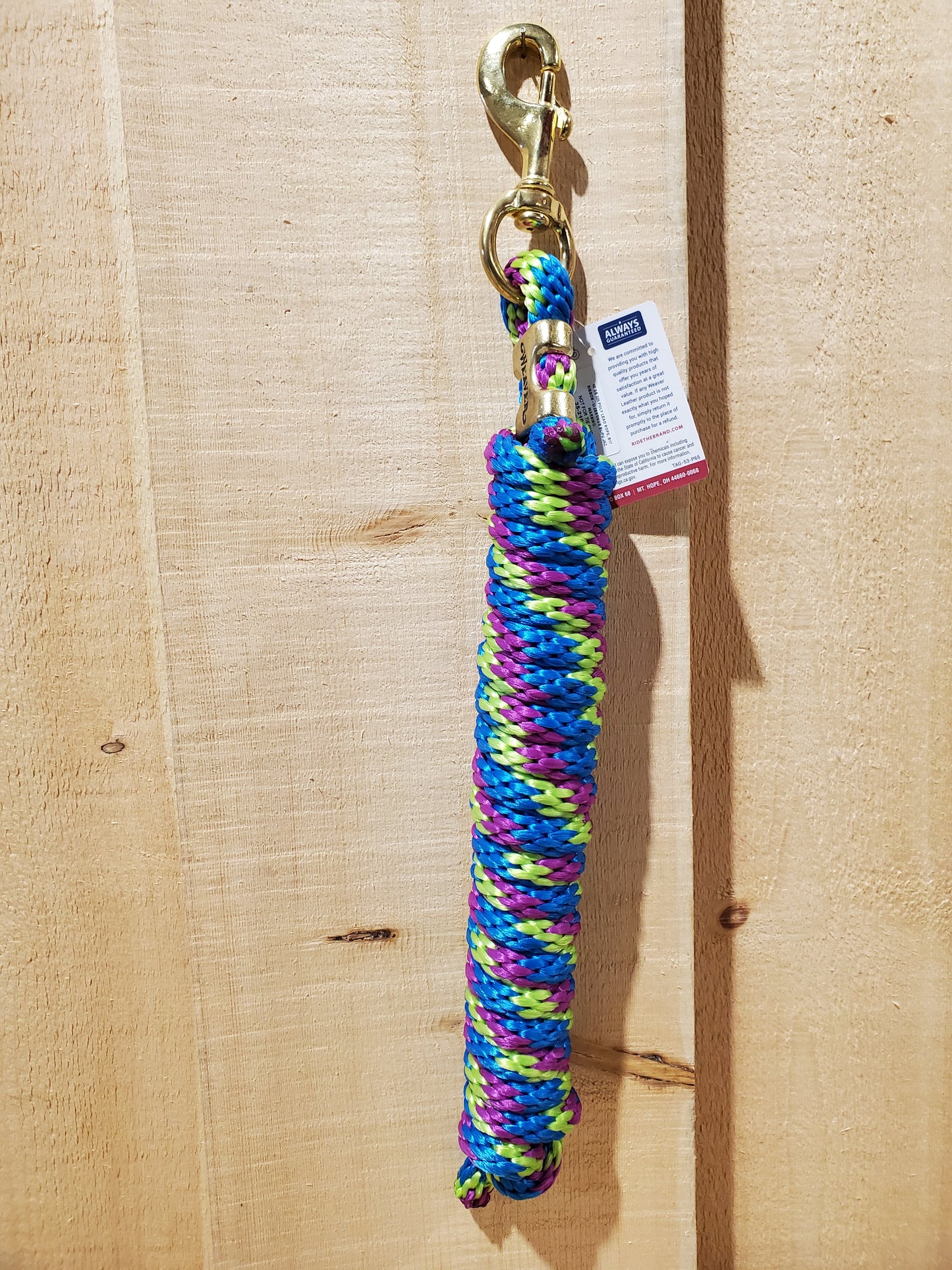 10' Poly Lead Rope With Brass Bolt Snap by Weaver®