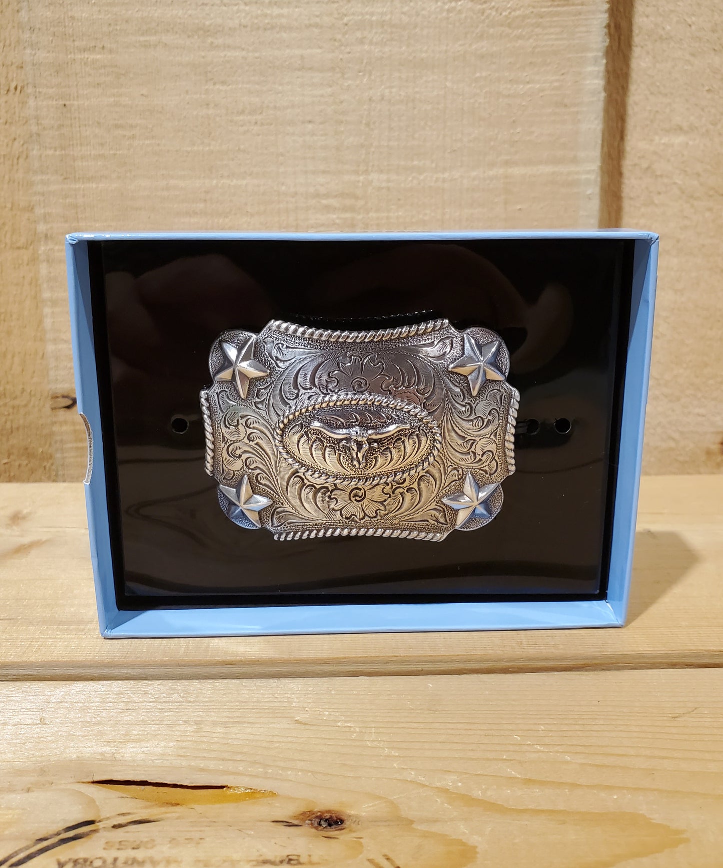 Small Steerhead & Stars Belt Buckle by Nocona®