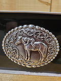 Oval Antique 'First Love' Belt Buckle by Blazin Roxx®