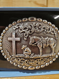 'Kneeling At The Cross' Cowboy Belt Buckle by Nocona®