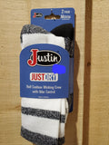 Half Cushion Wicking Crew Socks - 2 Pack by Justin®