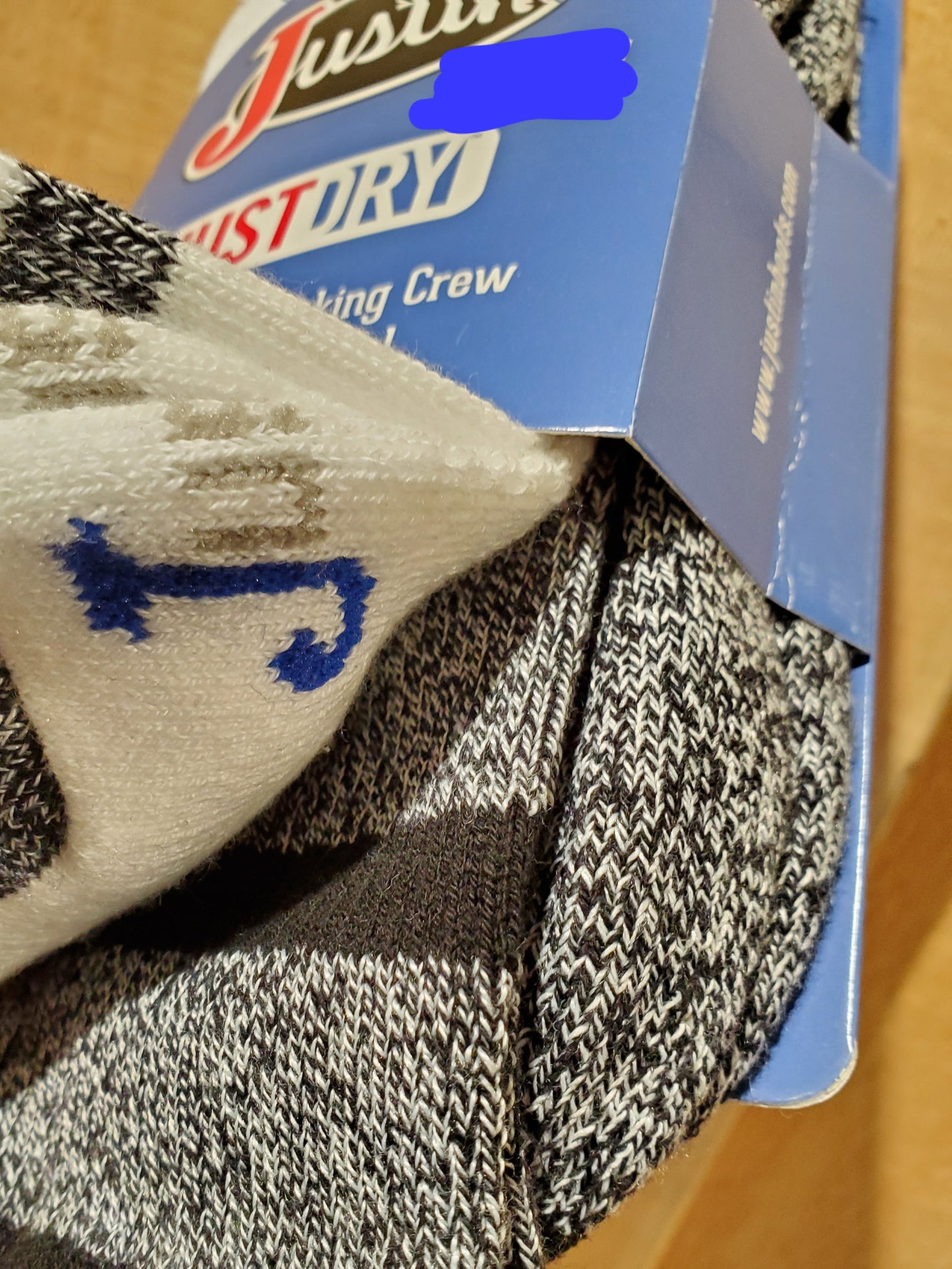 Half Cushion Wicking Crew Socks - 2 Pack by Justin®