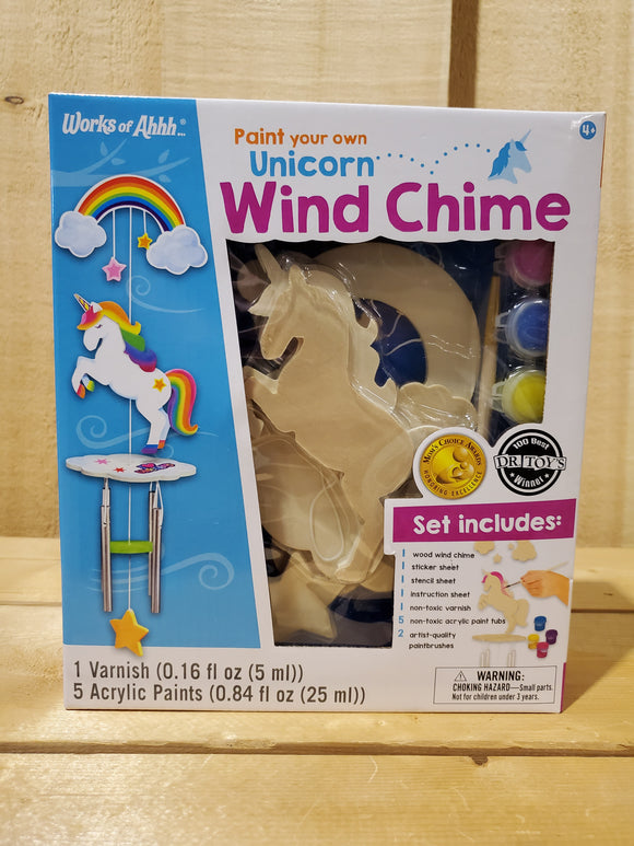 Works of Ahhh...® Paint Your Own Unicorn Wind Chime