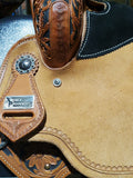 Floral Tooled Barrel Saddle by Circle Y®