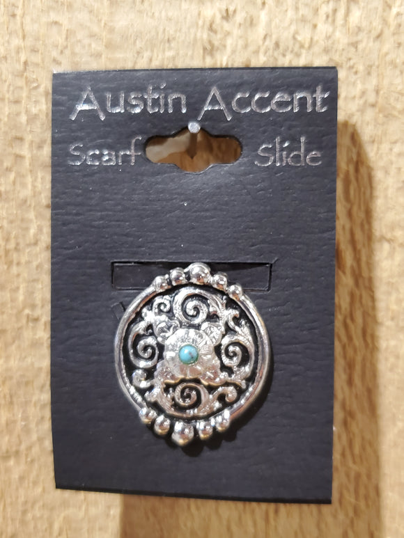 Engraved With Black Background Scarf Slide by Austin Accents®