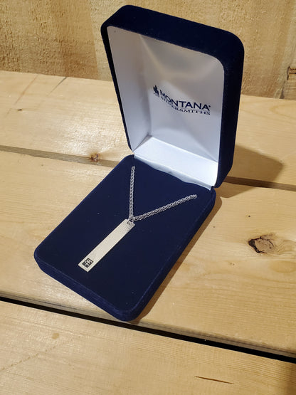 Modern Dog Tag Necklace by Montana Silversmiths®