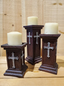Pillar Candle Holder Set by Montana Silversmiths®