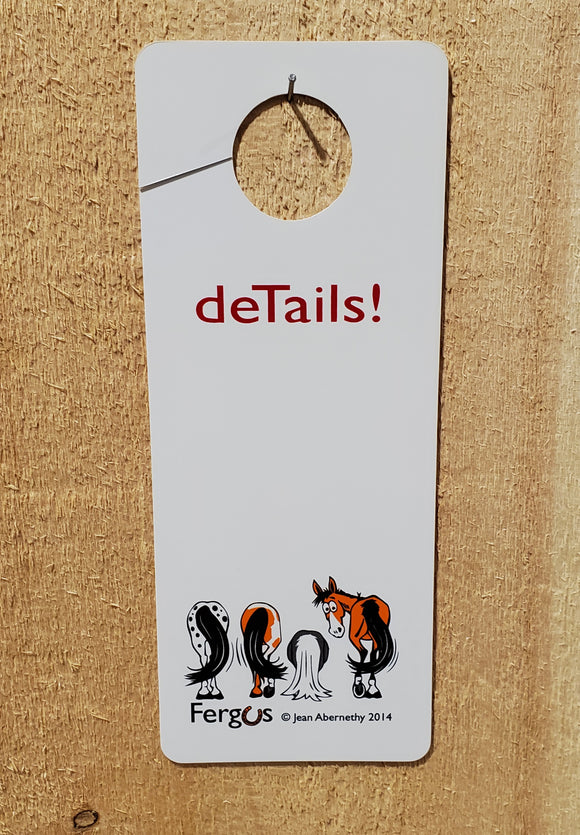 Fergus™ 'DeTails' Doorknob Sign