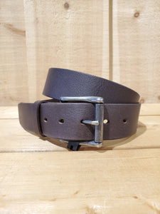 Brown Leather Men's Belt