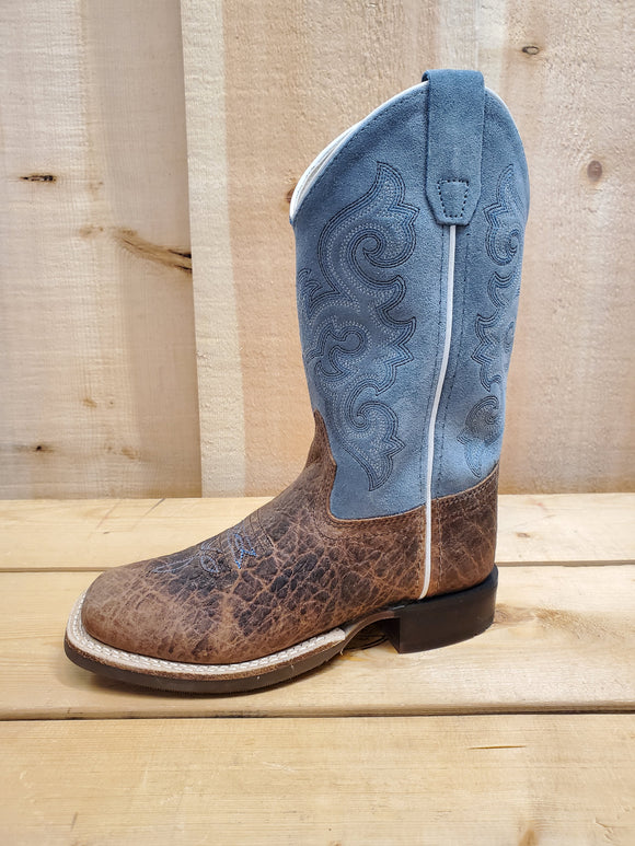 Blue 'Suede' Youth Boot by Old West®