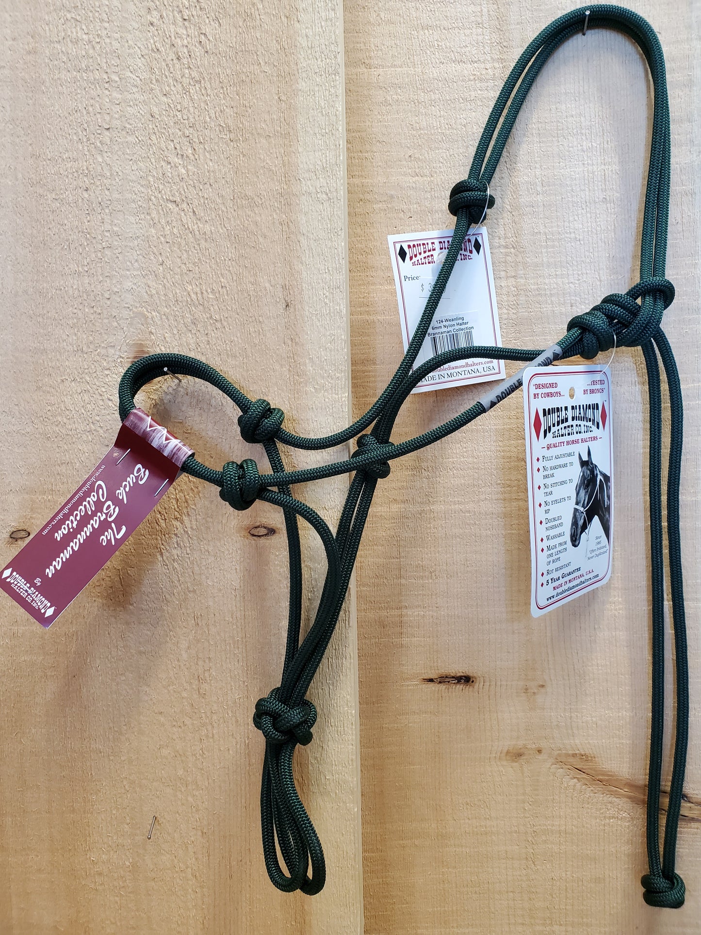 'The Buck Brannaman Collection' #124 Series Rope Halter by Double Diamond -COB SIZE