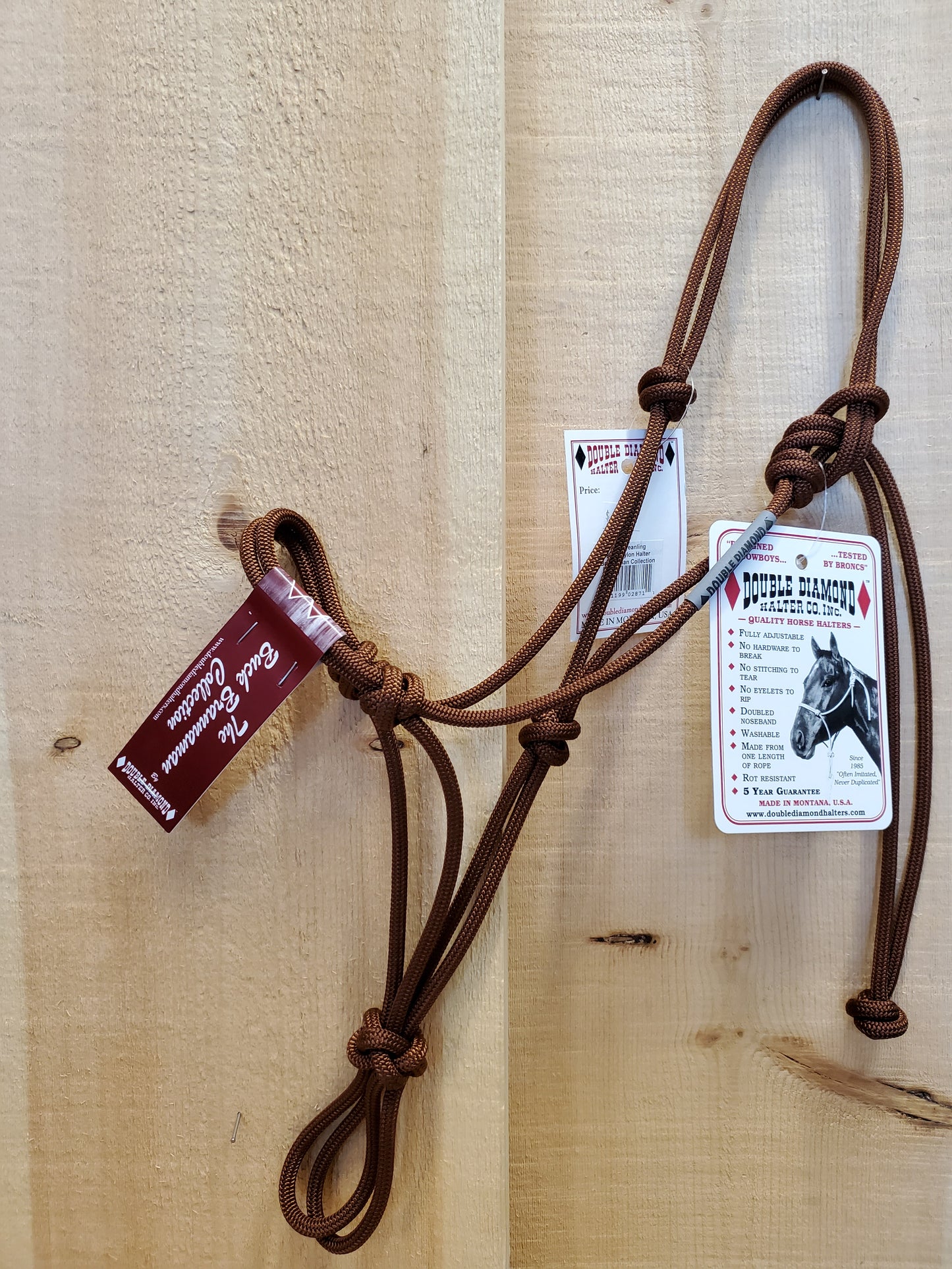 'The Buck Brannaman Collection' #124 Series Rope Halter by Double Diamond - WEANLING SIZE