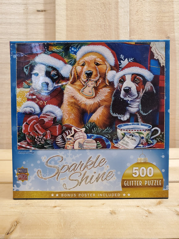 'Santa Paws' Sparkle & Shine™ 500 Piece Puzzle