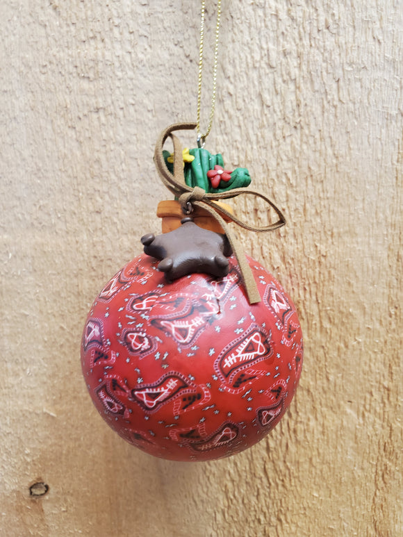 Bandana Ball With Cactus Tree Ornament