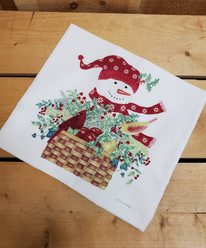 Christmas Flour Sack Kitchen Towel by Alice's Cottage®