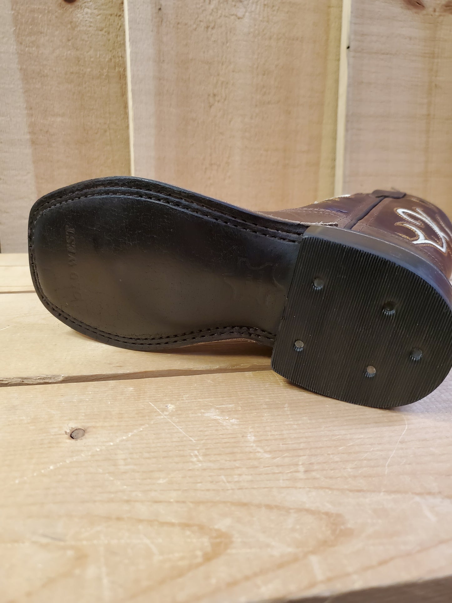Chocolate Brown Kid's Boot by Old West